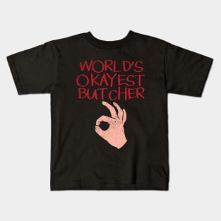 Butcher Butchery Profession Butcher Shop Kids T-Shirt